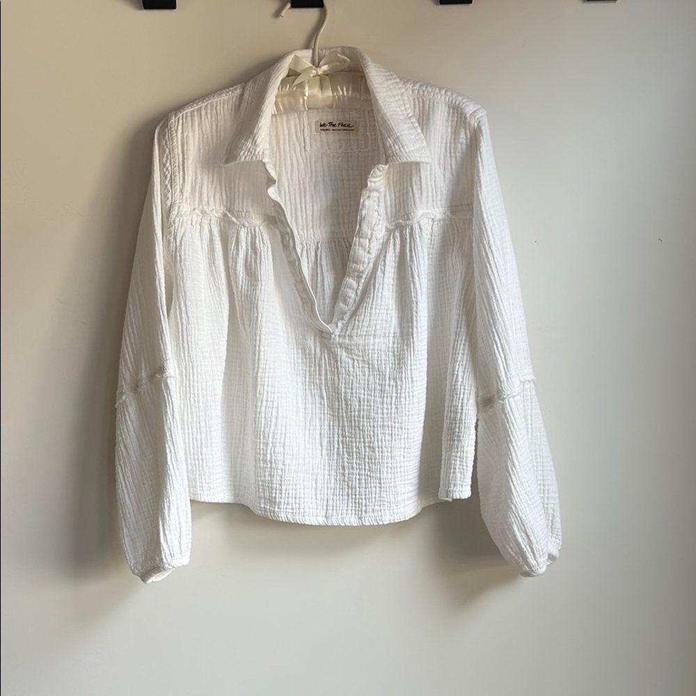 Free People Yucca Double Cloth Top